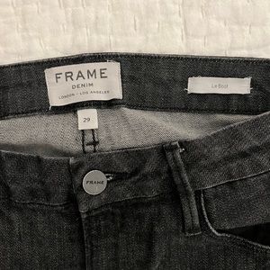 Black frame denim size 29 Le Boot style